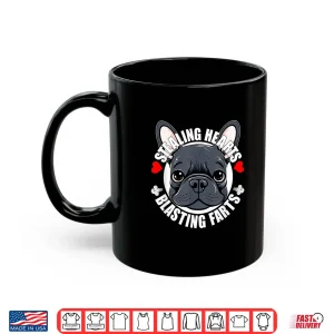 Mug Funny Frenchie French Bulldog Stealing Hearts Blasting Farts Shirt