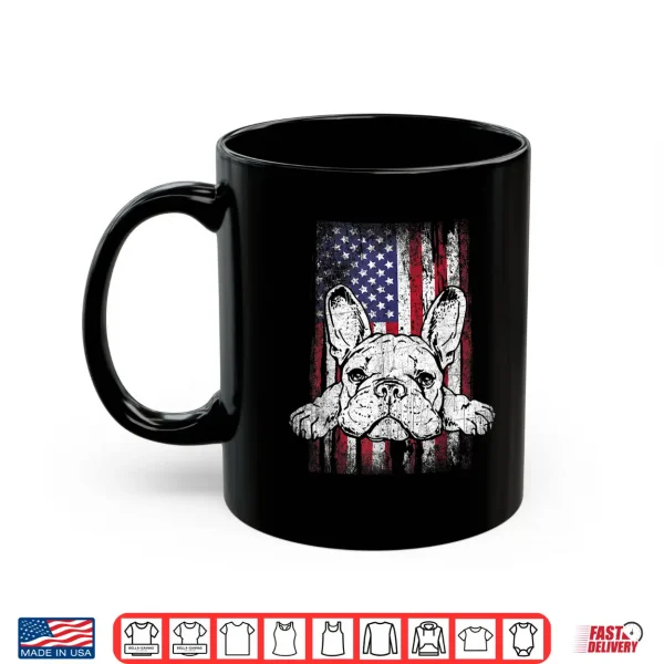 Mug Patriotic French Bulldog American Flag Dog Shirt