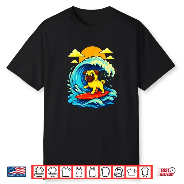 Surfing Bulldog Shirt