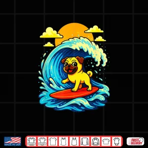 Design Surfing Bulldog Shirt