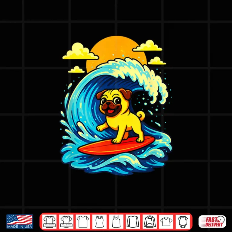 Design Surfing Bulldog Shirt