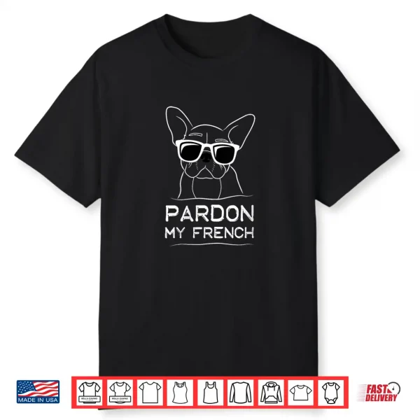 Womens Pardon My French Frenchie Bulldog V Neck Shirt