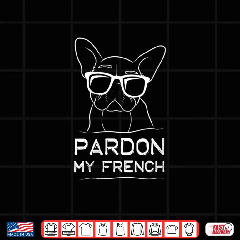 Design Womens Pardon My French Frenchie Bulldog V Neck Shirt