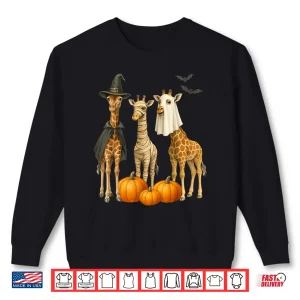 Sweatshirt Giraffe Boo Mummy Witch Halloween Giraffe Pumpkin Shirt