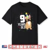 9 Years Old Birthday Outfit French Bulldog Dog Party 9Th Shirt