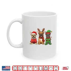 French Bulldog Christmas Lights Reindeer Santa Dog Lovers Shirt 3 Mug French Bulldog Christmas Lights Reindeer Santa Dog Lovers Shirt