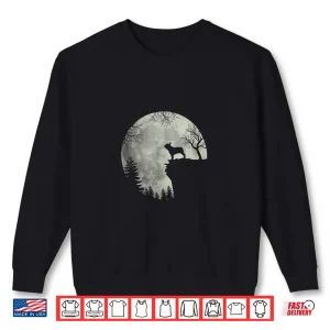 Sweatshirt French Bulldog Dog And Moon Shirt Halloween Costume Shirt