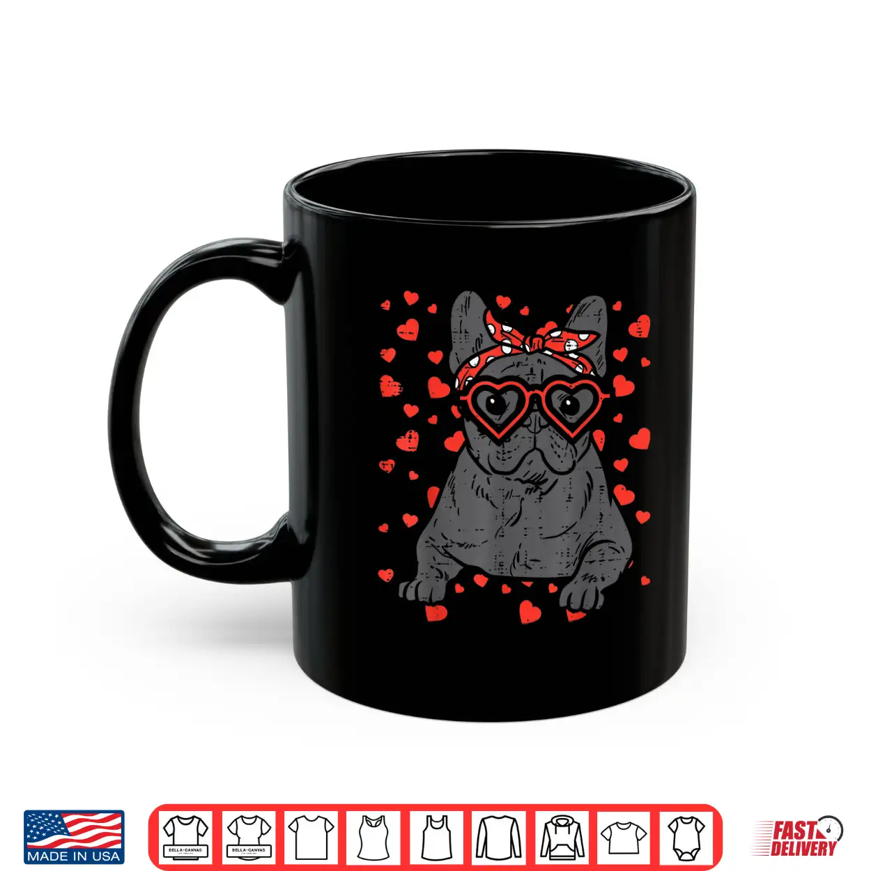 French Bulldog Heart Glasses Valentine Day Frenchie Dog Gift Shirt French Bulldog Heart Glasses Valentine Day Frenchie Dog Gift Shirt