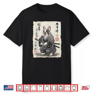 French Bulldog Samurai Japanese Ink Art For Men Women Kids Shirt