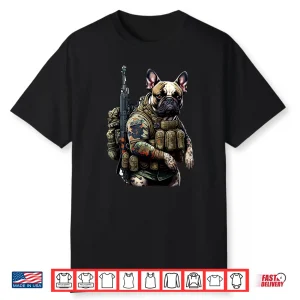 French Bulldog Tactical Military Warrior Shirt