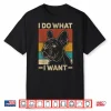 I Do What I Want Dog Lover Owner Retro Animal French Bulldog Shirt