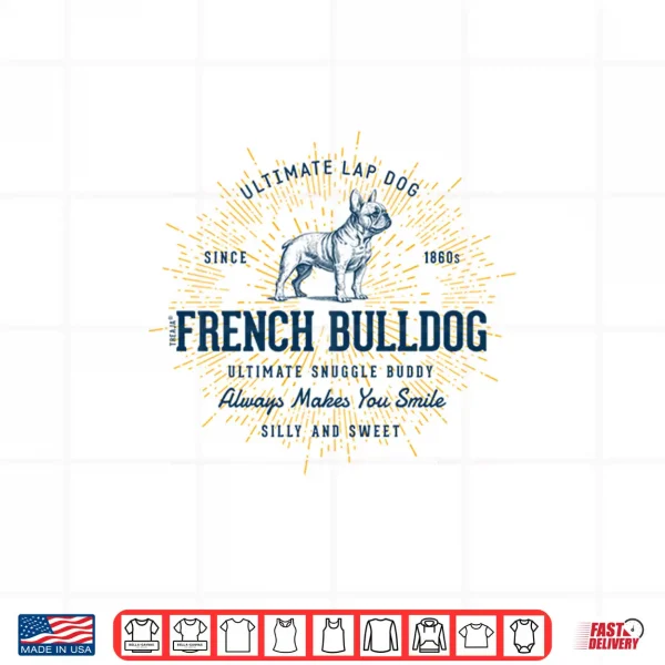 Design Retro French Bulldog Vintage Shirt