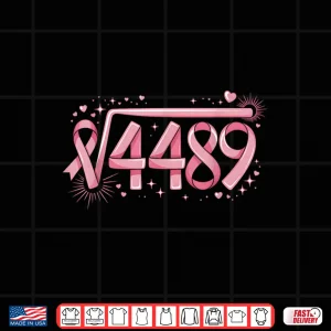 Design 67 Funny Math Root 4489 Breast Cancer Awareness Pink Ribbon Shirt