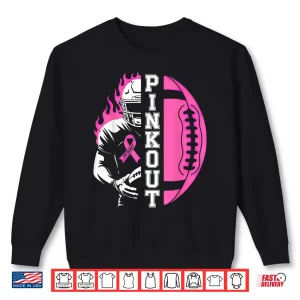 Sweatshirt Football Pink Out Team Breast Cancer Shirt