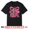 Pink Out Breast Cancer Football Coquette Bow Shirt