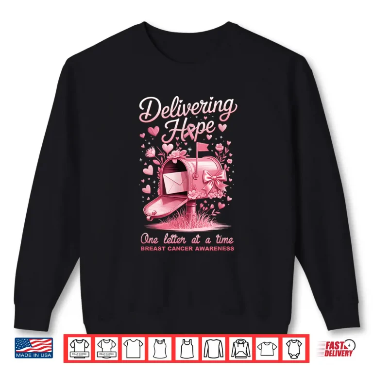 Sweatshirt Postal Clerk Breast Cancer Awareness October We Wear Pink Shirt