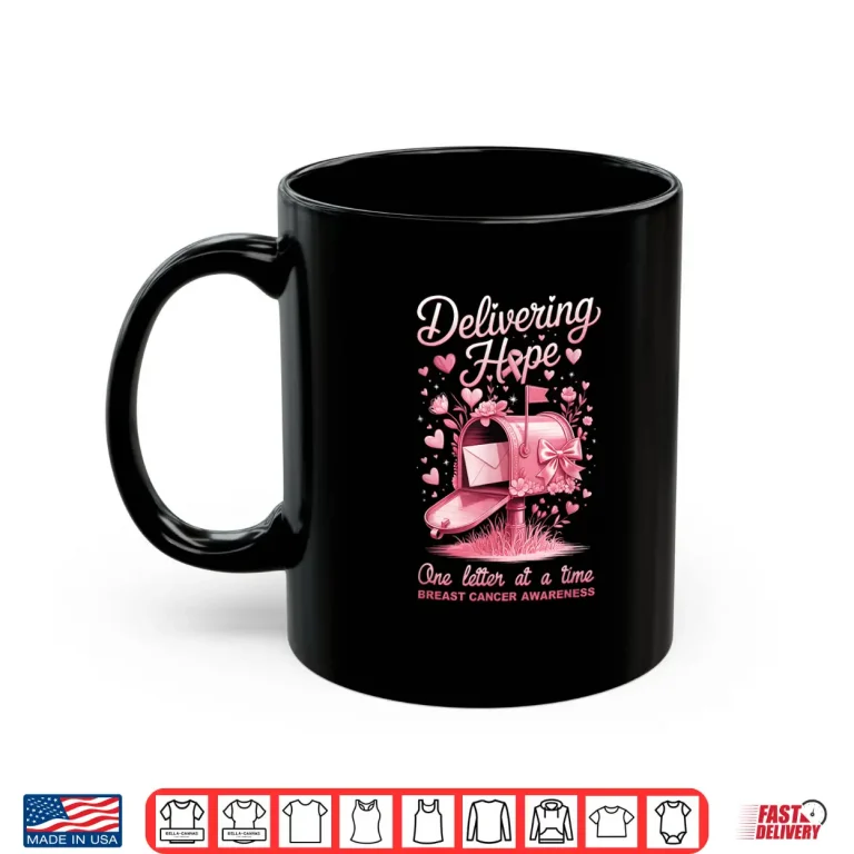 Mug Postal Clerk Breast Cancer Awareness October We Wear Pink Shirt