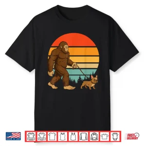 Bigfoot French Bulldog Retro Frenchie Shirt