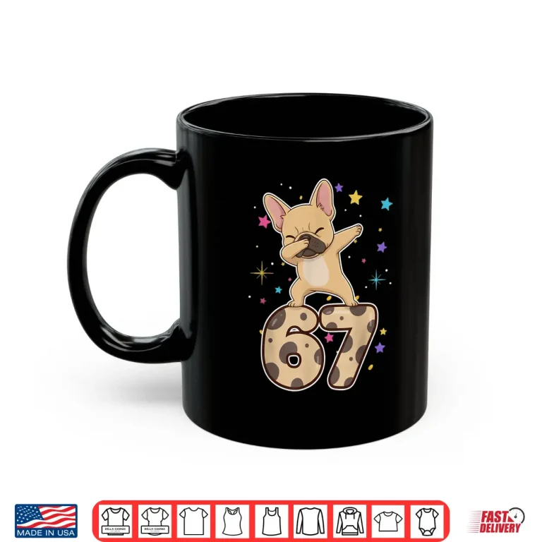 Mug Dabbing 67 French Bulldog 67 Dog Funny Six Seven Meme Cute Shirt