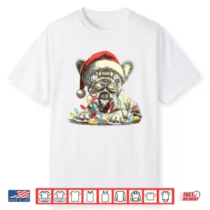 French Bulldog Chew Christmas Light Frenchie Xmas Holiday Shirt