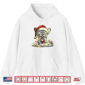 French Bulldog Chew Christmas Light Frenchie Xmas Holiday Shirt 1 Hoodie French Bulldog Chew Christmas Light Frenchie Xmas Holiday Shirt