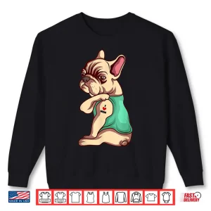 Sweatshirt French Bulldog Dog I Love Mom Tattoo Lover Funny Gift Shirt