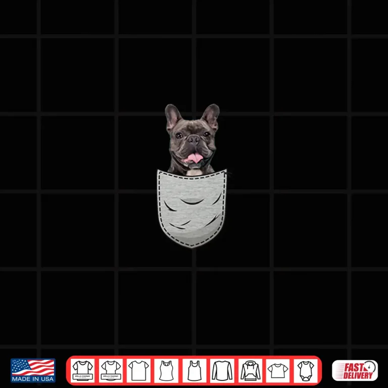 Design Frenchie French Bulldog Chest Pocket Shirt