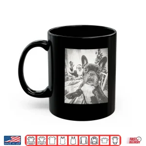 Funny Ai French Bulldog Selfie With Santa Claus Christmas Shirt 3 Mug Funny Ai French Bulldog Selfie With Santa Claus Christmas Shirt