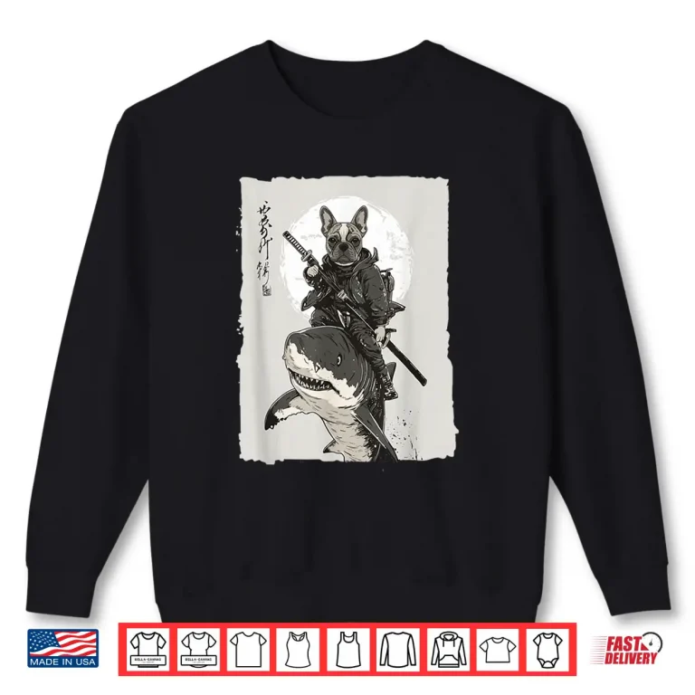 Sweatshirt Samurai French Bulldog Dog Lover Vintage Mens Graphic Shirt