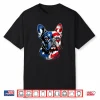 Cute French Bulldog Funny Dog Usa American Flag 4Th Of July Shirt