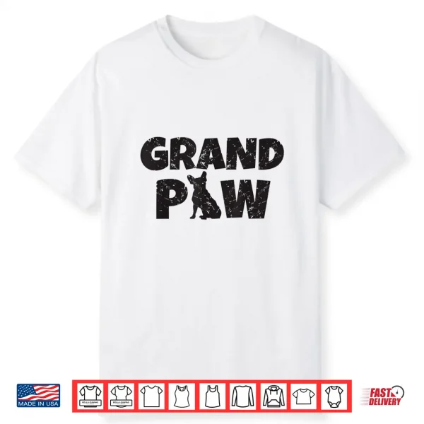 Dog Grandpa French Bulldog Grand Paw T Shirt Lovers Grandpaw