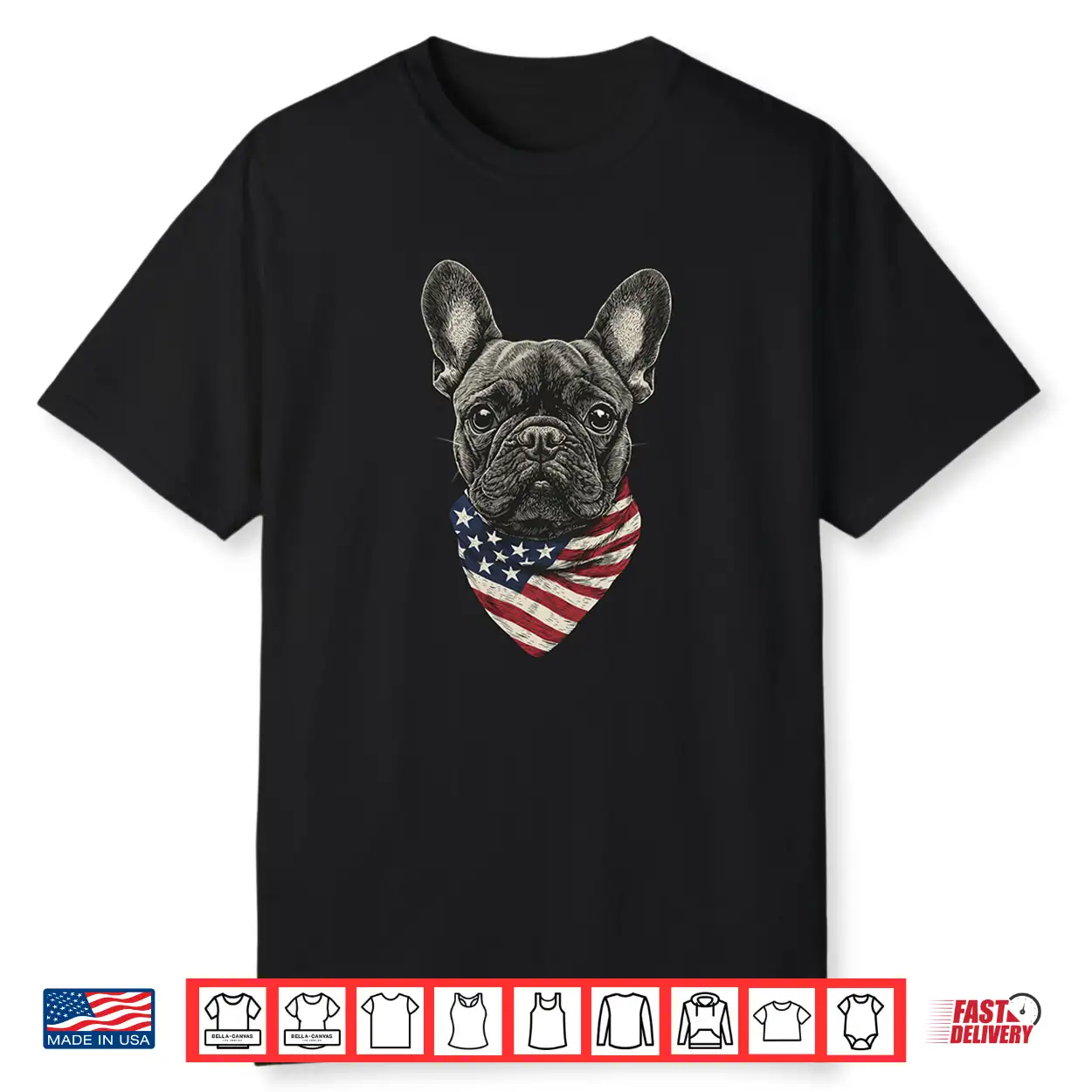 French Bulldog American Flag Shirt French Bulldog American Flag Shirt