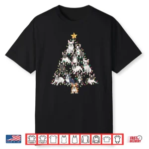 French Bulldog Christmas Tree Frenchie Dog Xmas Pajamas Tee Shirt