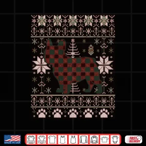 Design French Bulldog Merry Frenchie Dog Ugly Christmas Sweater Long Sleeve Shirt