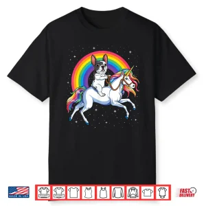 French Bulldog Unicorn Shirt Girls Space Galaxy Frenchicorn Shirt