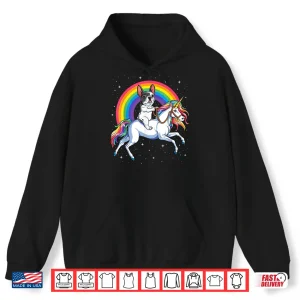 Hoodie French Bulldog Unicorn Shirt Girls Space Galaxy Frenchicorn Shirt