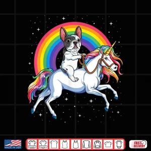 Design French Bulldog Unicorn Shirt Girls Space Galaxy Frenchicorn Shirt