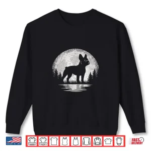 Sweatshirt Frenchie Moon Vintage French Bulldog Lover Men Women Kids Shirt