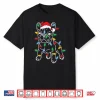 Funny French Bulldog Dog Christmas Light Tree Xmas Pajama Shirt