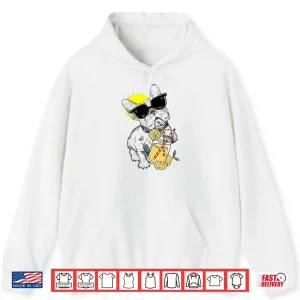 Hoodie Funny French Bulldog Glasses Summer Lemonade Gift Shirt