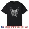 Graphic Art Animal Lover Adult French Bulldog Smoking Funny Shirt