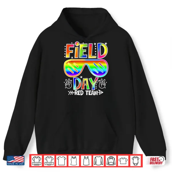 Hoodie Field Day Red Team Funny For Teacher Kids Field Day Games Shirt