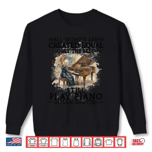 Sweatshirt Funny 70Th Birthday Piano Gifts Women 70 Years Old Pianist Long Sleeve Shirt