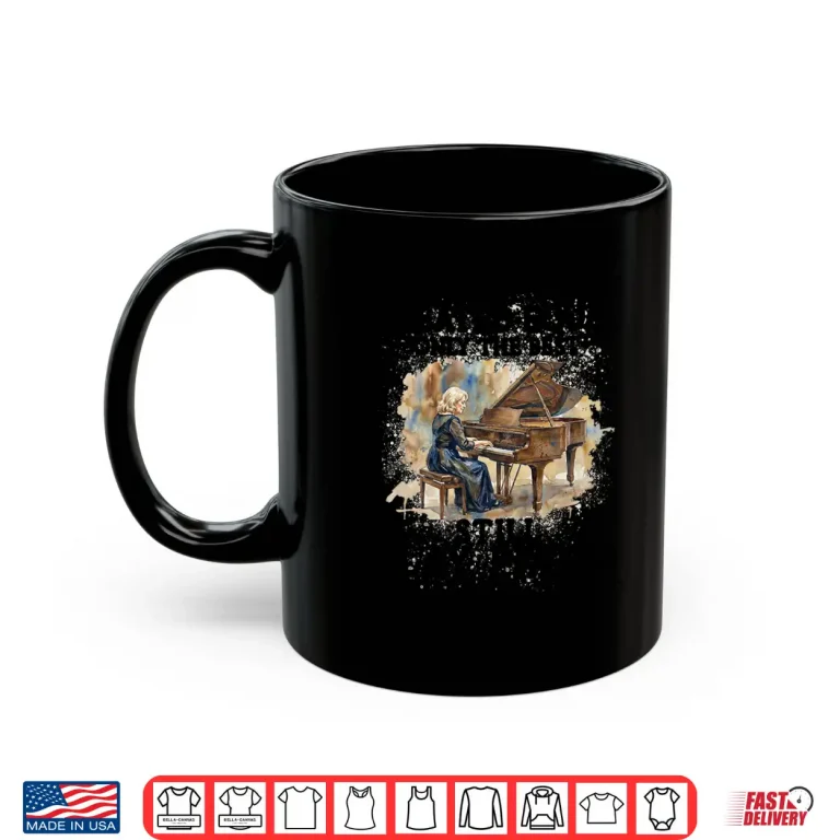 Mug Funny 70Th Birthday Piano Gifts Women 70 Years Old Pianist Long Sleeve Shirt