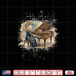 Design Funny 70Th Birthday Piano Gifts Women 70 Years Old Pianist Long Sleeve Shirt