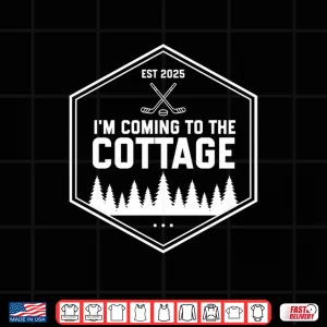 Design IM Coming To The Cottage Retro Vintage Long Sleeve Shirt