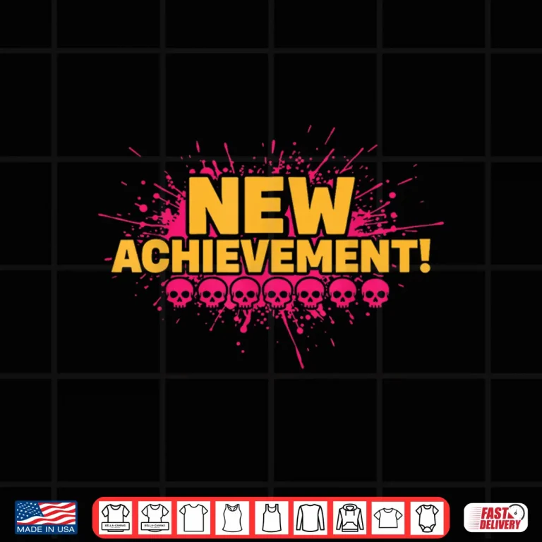 Design New Achievement Funny Gaming Lover Video Gamer Shirt