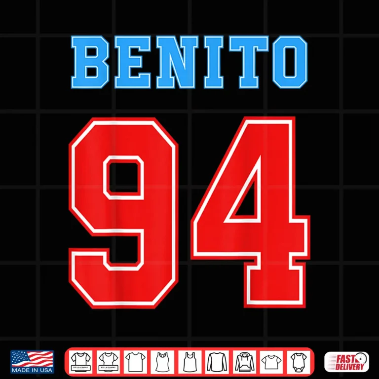 Design Team Benito 94 Jersey Number 94 Benito Shirt