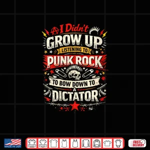 Design WomenS I DidnT Grow Up Listening To Punk Rock To Bow.Down To A V Neck Shirt
