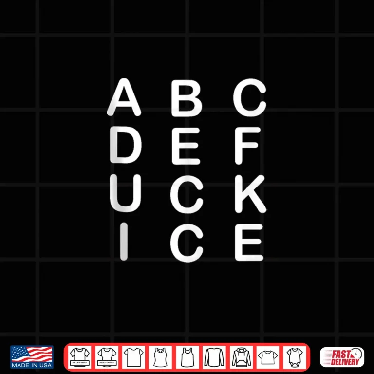 Design Abcdefuckice Funny Ice Shirt